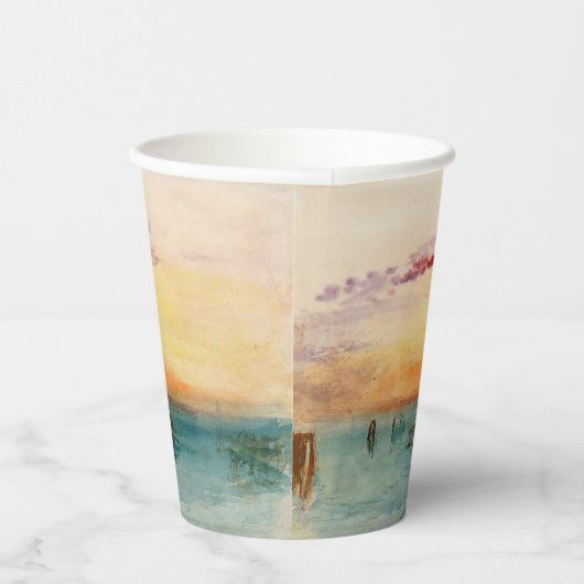 William Turner - Die Lagune bei Venedig bei Sonnen Pappbecher (Rechts)