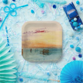 William Turner - Die Lagune bei Venedig bei Sonnen Pappteller (Party)