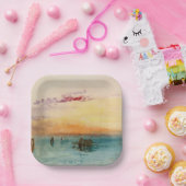 William Turner - Die Lagune bei Venedig bei Sonnen Pappteller (Party)