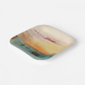 William Turner - Die Lagune bei Venedig bei Sonnen Pappteller (Gewinkelt)