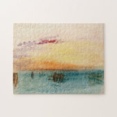 William Turner - Die Lagune bei Venedig bei Sonnen Puzzle (Horizontal)