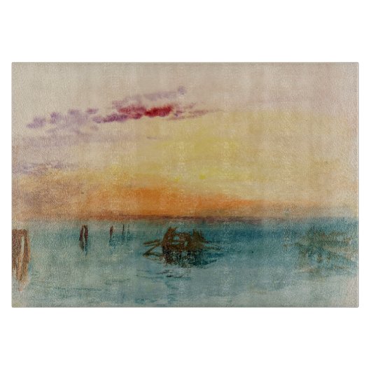 William Turner - Die Lagune bei Venedig bei Sonnen Schneidebrett (Vorderseite)