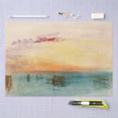 William Turner - Die Lagune bei Venedig bei Sonnen Seidenpapier (Handwerk)