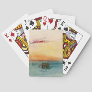 William Turner - Die Lagune bei Venedig bei Sonnen Spielkarten