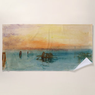 William Turner - Die Lagune bei Venedig bei Sonnen Strandtuch