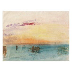 William Turner - Die Lagune bei Venedig bei Sonnen Tischdecke