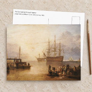 William Turner - Die Sonne geht durch den Dunst un Postkarte