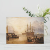 William Turner - Die Sonnenlandschaft durch Vapor Einladung (Stehend Vorderseite)