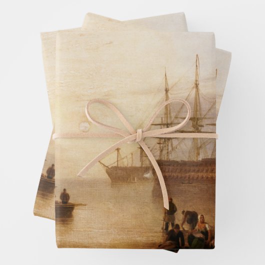 William Turner - Die Sonnenlandschaft durch Vapor Geschenkpapier Set (Beispiel)