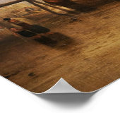 William Turner - Die Sonnenlandschaft durch Vapor Poster (Ecke)