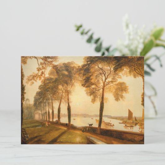 William Turner - Mortlake Terrace Dankeskarte (Stehend Vorderseite)