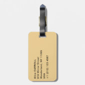 William Turner - Mortlake Terrace Gepäckanhänger (Rückseite vertikal)