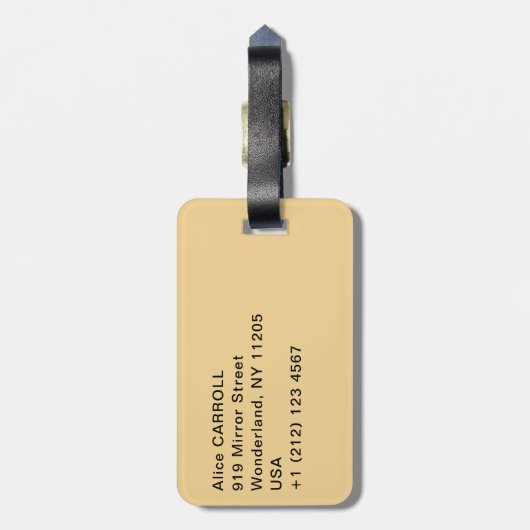 William Turner - Mortlake Terrace Gepäckanhänger (Rückseite vertikal)