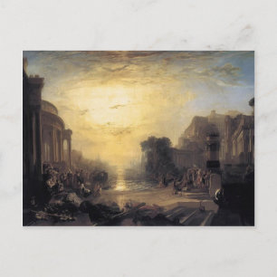 William Turner - Niedergang des karthaginischen Re Postkarte