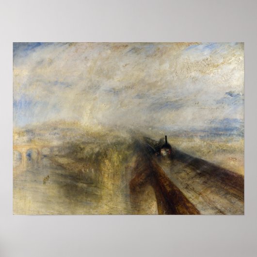 William Turner - Rain, Steam und Speed Poster (Vorne)