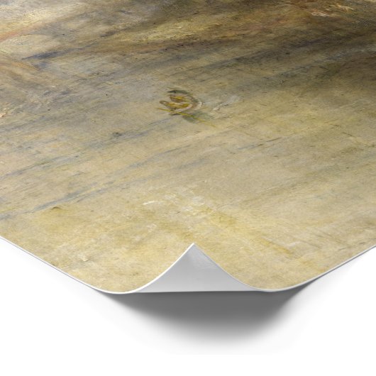 William Turner - Rain, Steam und Speed Poster (Ecke)