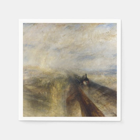 William Turner - Rain, Steam und Speed Serviette (Vorderseite)