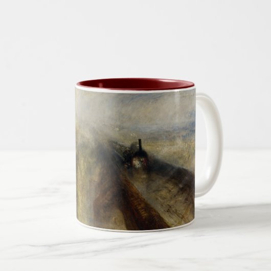 William Turner - Rain, Steam und Speed Zweifarbige Tasse (VorderseiteRechts)