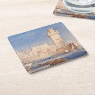 William Turner Rhodes Rechteckiger Pappuntersetzer