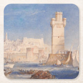 William Turner Rhodes Rechteckiger Pappuntersetzer (Vorderseite)