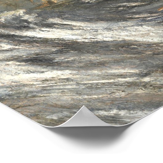 William Turner Schifffahrt mit Anker Poster (Ecke)