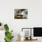 William Turner - Snow Storm Poster (Heimbüro)