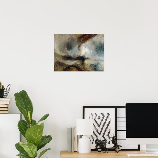 William Turner - Snow Storm Poster (Heimbüro)