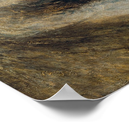 William Turner - Snow Storm Poster (Ecke)