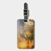 William Turner - The Burning of the Parliament Gepäckanhänger (Vorderseite vertikal)