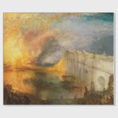 William Turner - The Burning of the Parliament Geschenkpapier (Flach)