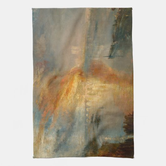 William Turner - The Burning of the Parliament Geschirrtuch (Vertikal)