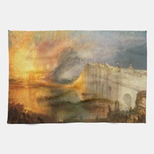 William Turner - The Burning of the Parliament Geschirrtuch (Horizontal)