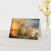 William Turner - The Burning of the Parliament Karte (Gelbe Blume)