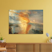 William Turner - The Burning of the Parliament Leinwanddruck (Insitu (Wohnzimmer))