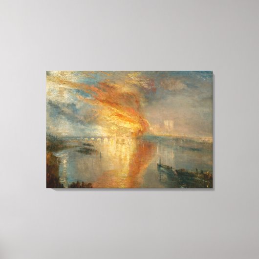 William Turner - The Burning of the Parliament Leinwanddruck (Vorderseite)