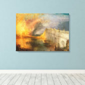 William Turner - The Burning of the Parliament Leinwanddruck (Insitu (Holzboden))