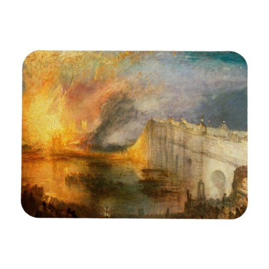 William Turner - The Burning of the Parliament Magnet (Horizontal)