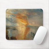 William Turner - The Burning of the Parliament Mousepad (Mit Mouse)