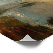William Turner - The Burning of the Parliament Poster (Ecke)
