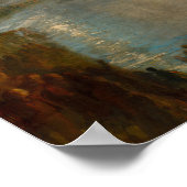 William Turner - The Burning of the Parliament Poster (Ecke)