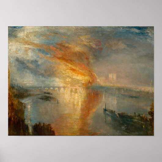 William Turner - The Burning of the Parliament Poster (Vorne)