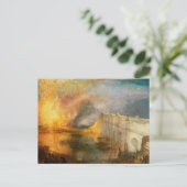 William Turner - The Burning of the Parliament Postkarte (Stehend Vorderseite)