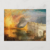 William Turner - The Burning of the Parliament Postkarte (Vorderseite)