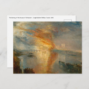 William Turner - The Burning of the Parliament Postkarte