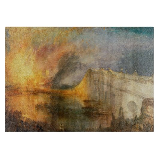 William Turner - The Burning of the Parliament Schneidebrett (Vorderseite)