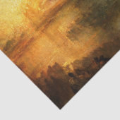 William Turner - The Burning of the Parliament Seidenpapier (Detail)