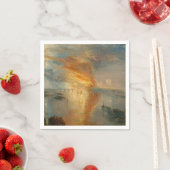 William Turner - The Burning of the Parliament Serviette (Beispiel)
