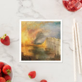William Turner - The Burning of the Parliament Serviette (Beispiel)