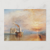 William Turner The Fighting Temeraire Malerei Art Postkarte (Vorderseite)