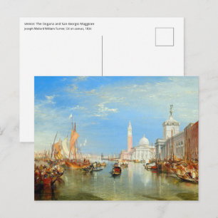 William Turner - Venedig, Die Dogana & San Giorgio Postkarte